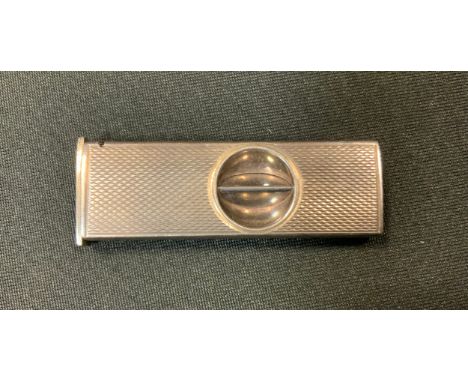 An Elizabeth II silver cigar cutter, Birmingham 1959 