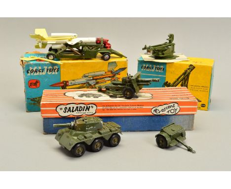 A BOXED CORGI MAJOR TOYS BRISTOL-FERRANTI 'BLOODHOUND' GUIDED MISSILE ON LOADING TROLLEY, No.1109, appears complete and in li