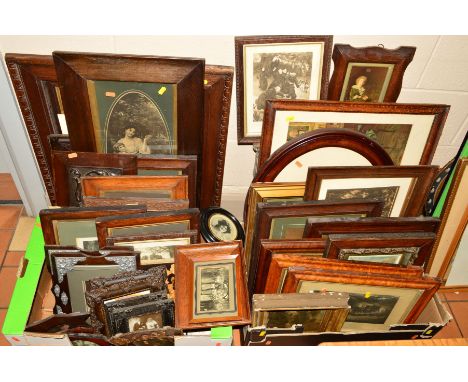 TWO BOXES AND LOOSE PICTURES, FRAMES, CUSHION ETC, to include portrait prints, after Alken 'The Road' No 2 and 'The Road' No 