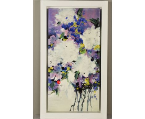 DANIELLE O'CONNOR AKIYAMA (CANADIAN 1957), ' Posterity I', 67/195, a limited edition print of stylised flowers, signed, frame