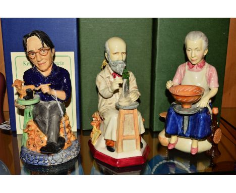 THREE LIMITED EDITION KEVIN FRANCIS TOBY JUGS to include 'Martin Perry-Harmony Kingdom' No155/500, with certificate, height 2