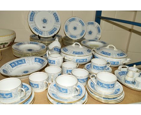 COALPORT 'REVELRY' DINNERWARES, to include two tureens (both hairlines), various plates, soup bowls, gravy boat and stand, cu