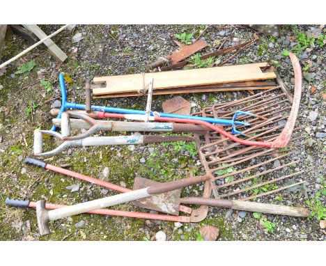 A COLLECTION OF VINTAGE GARDEN TOOLS (10)