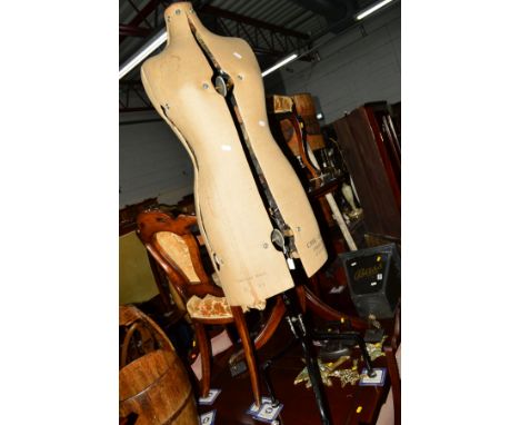 A CHIL-DAW PIONEER DRESSMAKERS MANNEQUIN on metal tripod stand