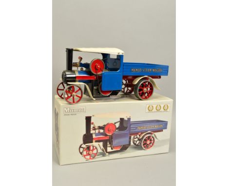 A BOXED MAMOD LIVE STEAM WAGON, No.SW1, not tested, appears complete and with all accessories, leaflet and two boxes of fuel,