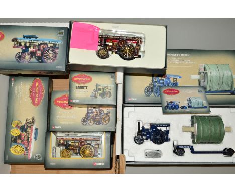 A QUANTITY OF BOXED CORGI CLASSICS VINTAGE GLORY OF STEAM MODELS, to include Fowler B6 Road Locomotive 'Talisman' Low Loader 