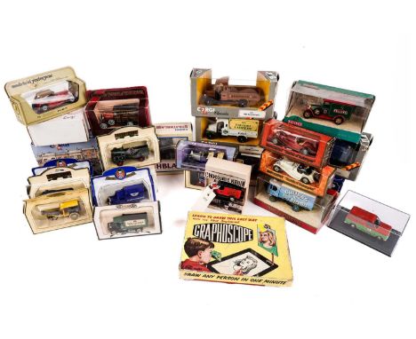 Four boxed Corgi Classics 1:43 scale diecast vehicles, comprising: a Thornycroft Box Van; two 1926 Renault Vans; and a 1926 R