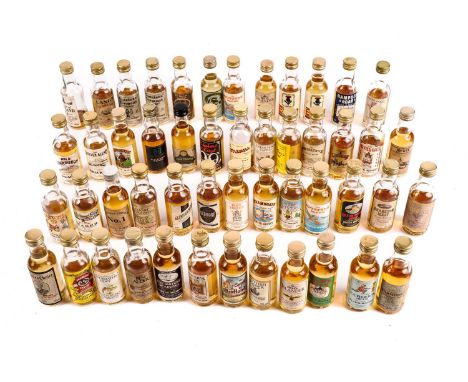 A selection of whisky miniatures, including: Balblair Single Malt Scotch Whisky, 10 year old; Grand Macnish Scotch Whisky, 12