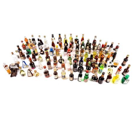 A selection of whisky and liqueur miniatures including: Jack Daniel’s Whisky; Irish Mist Liqueur; Amaretto Vaccari Liqueur; B