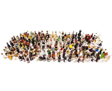 A selection of whisky, wine and spirit miniatures, including: Palomino white wine; Irish mist liqueur; Jose Cuervo tequila; H