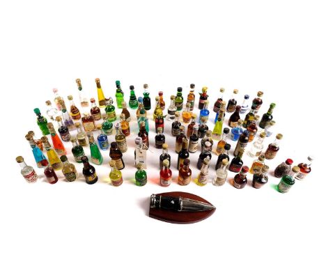 A selection of brandy and liqueur miniatures, including: Beneagles Scotch Whisky, in a novelty knife shaped decanter mounted 