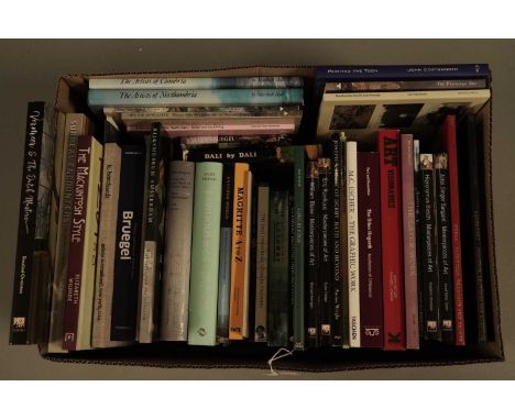 A selection of hardback and other books, primarily relating to art, titles including: The Mackintosh Style, by Elizabeth Wilh