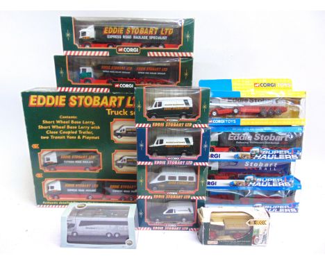 TWENTY 'EDDIE STOBART' DIECAST MODEL VEHICLES  by Corgi and Atlas Editions, most mint or near mint and boxed (some models loo
