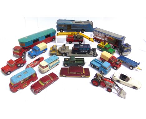 TWENTY CORGI DIECAST MODEL VEHICLES  circa 1960s, variable condition, generally playworn, all unboxed. Condition Report : Ecu