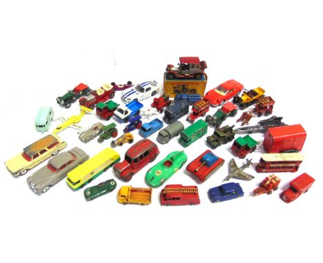 ASSORTED DIECAST MODEL VEHICLES  circa 1950s and later, variable condition, a few repainted, all but one unboxed.