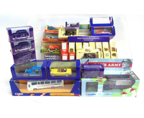 ASSORTED DIECAST MODEL VEHICLES  by Lledo, Corgi and others, including gift sets, most mint or near mint and boxed (Tintin mo