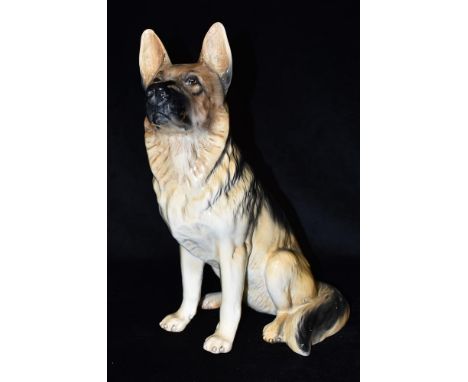 A BESWICK FIRESIDE ALSATIAN DOG model 2411, 35cm high