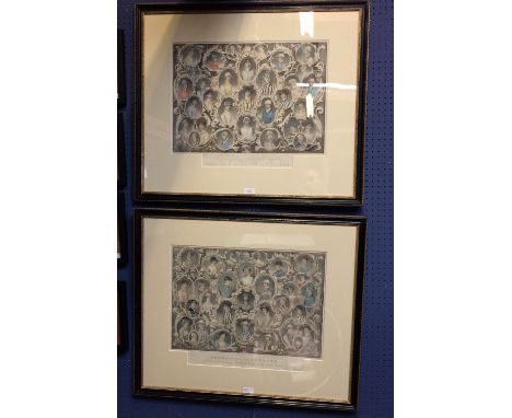 After Anson Martin, pair of framed C19th hand coloured lithographs 'The Northern Jockies' & 'Jockies of the South of England'