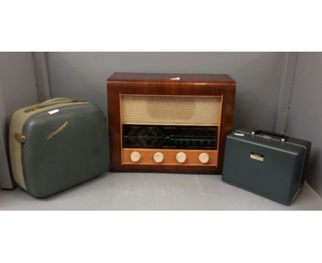 Grundig reel to reel tape recorder, 1950s Bush radio, cine camera & projector (please remember to check condition of lots bef