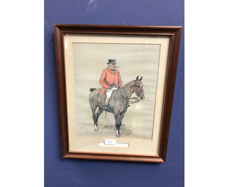 After Snaffles colour print, "Old Tawney" F&G & After L Edwards "The Warwickshire" (please remember to check condition of lot