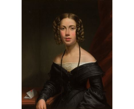 19TH CENTURY SCOTTISH SCHOOL PORTRAIT OF MARY BROWN FORSYTH Oil on canvas(74.5cm x 62cm (29.25in x 24.5in))Footnote: A label 