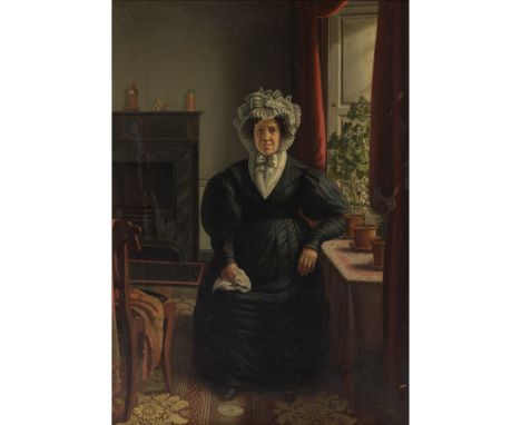 19TH CENTURY SCOTTISH SCHOOL PORTRAIT OF HELEN BROWN Oil on canvas(68.5cm x 48cm (27in x 19in))Footnote: Note: A label verso 