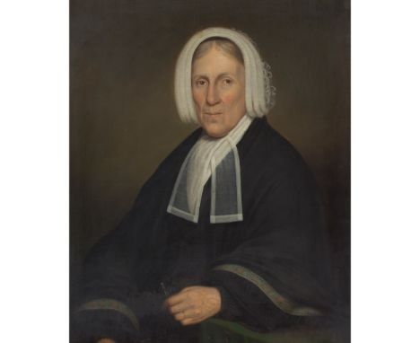 19TH CENTURY SCOTTISH SCHOOL PORTRAIT OF JEAN LAUDER Oil on canvas(74.5cm x 61cm (29.25in x 24in))Footnote: Note: A label ver