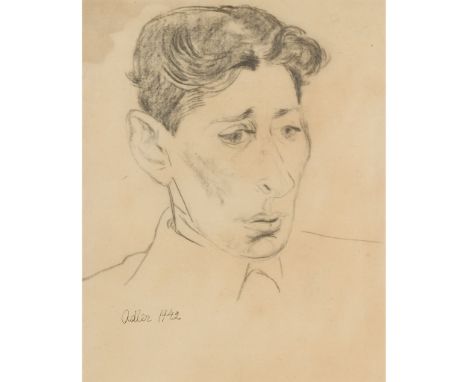 JANKEL ADLER (POLISH 1895-1949) PORTRAIT [OPUS 92] Lithograph on buff paper, signed and dated 1942 in black ink lower left(38