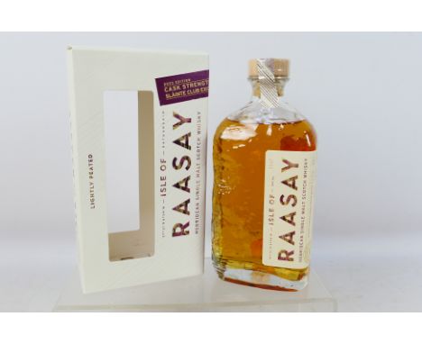 A 700ml bottle of Isle Of Raasay Hebridean Single Malt Scotch Whisky, 2023 Cask Strength Slainte Club Exclusive, 61.3% abv, b