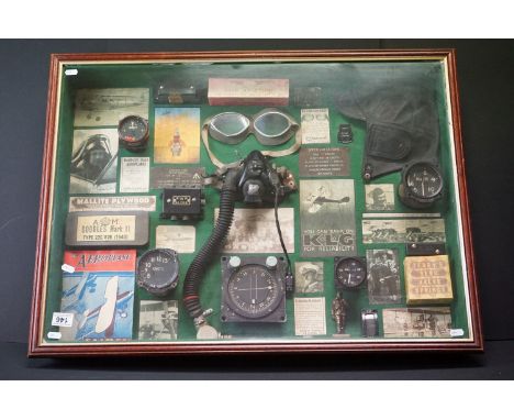A Collection Of Mainly World War Two Royal Air Force / RAF Collectables To Include Original Aircraft Clocks And Gauges, Fligh