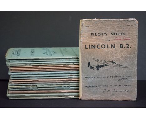 A Collection Of Twenty British Air Ministry / Royal Air Force Pilots And Flight Engineers Notes To Include The Vampire T.11 W