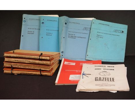 A Collection Of British Royal Air Force / Air Ministry Engine Mechanics Training Manuals Together With A Quantity Of Civilian