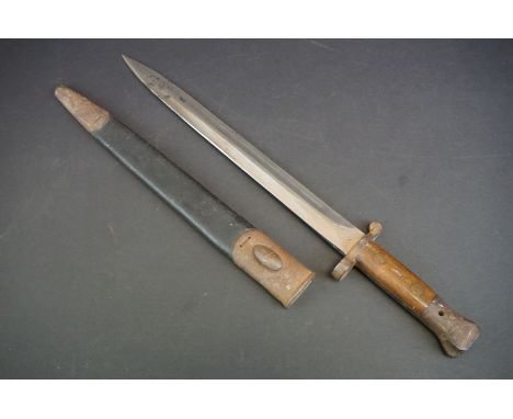 A British Military Issued Pre World War One 1903 Pattern Bayonet, Blade Marked E.R. Together With The Kings Crown And Broad A