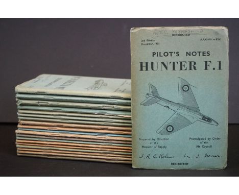 A Collection Of Twenty British Air Ministry / Royal Air Force Pilots And Flight Engineers Notes To Include The Liberator III,