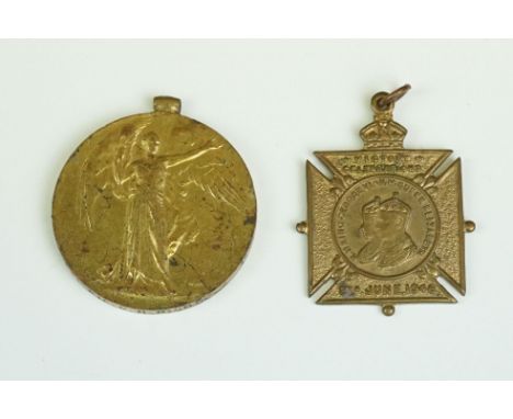 A Full Size British World War One The Great War Of Civilisation Victory Medal, Correctly Named And Issued To M2 - 047591 PTE.