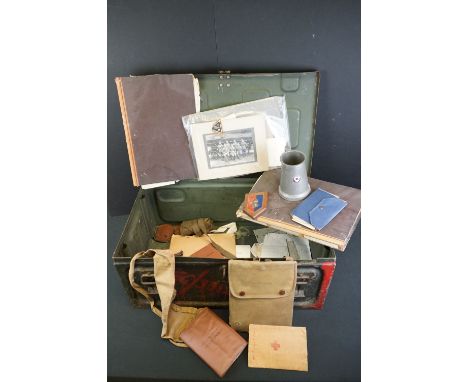 A Large Collection Of Militaria To Include Documents, Manuals, Soldiers Pay Book, Field Service Book, Personal Letters And A 