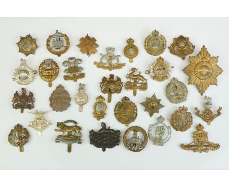 A Collection Of Approx Thirty British Military Cap Badges To Include The Army Catering Corps, The Royal Berkshire Regiment, T