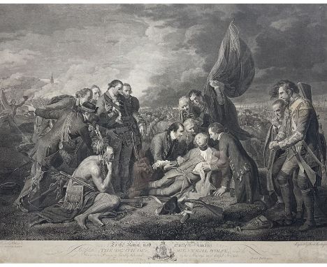 Theodor Falckeisen (Swiss 1768-1814) after Benjamin West (American/British 1738-1820): 'The Death of General Wolfe', 18th cen