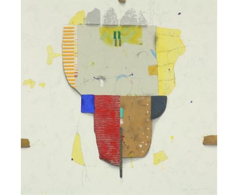 Cole Morgan (1950-)Uit de Compass Series - North, gedateerd '97 en gesigneerd r.o., zeefdruk E/A, 73 x 73 cm.