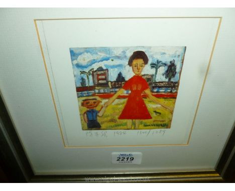 Cheng Lai Shing Abstract Lithograph signed 189/1500