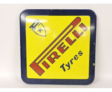 A Pirelli tyres enamel sign