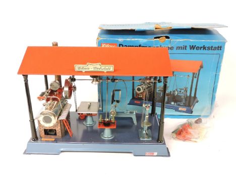 A Wilesco stationary steam engine
