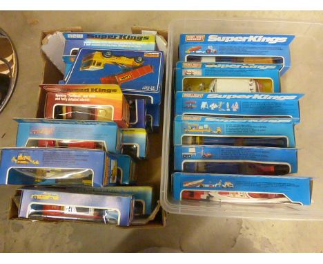 Eighteen Boxed Matchbox ' Superkings ' Diecast Vehicles - K-35, K-38, K-30, K-33, K-24, K-27, K-26, K-29 X 2, K-68, K-25, K-2