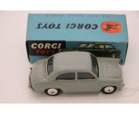 Boxed Corgi 202 Morris Cowley Saloon in grey.  Very good condition with very good box
