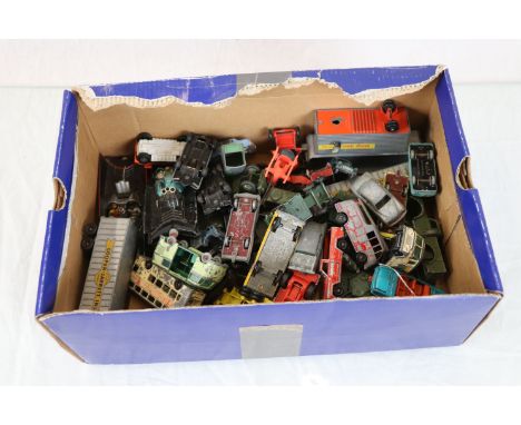 Collection of over 40 diecast model vehicles to include Corgi, Matchbox and Dinky featuring Corgi Batmobile x 2, Dinky milita