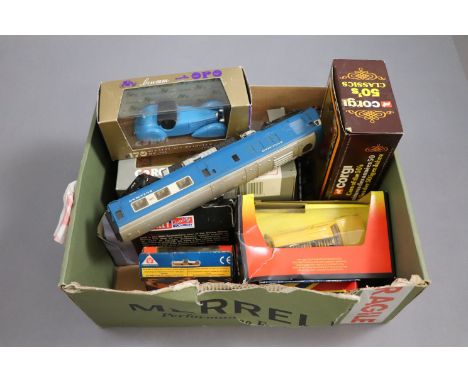 Seven boxed diecast models to include Brumm ORO 170 Bughatti, Corgi 499 499 Ford Escort British Telecom, etc plus a Triang OO