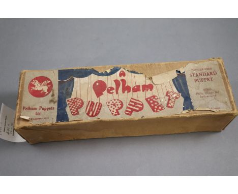 Boxed Pelham Puppet Golly in a good play worn condition
