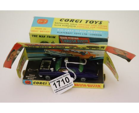 Boxed Corgi 496 The Man From UNCLE Gun Firing Thrush-Buster without Waverly Ring and display stand, diecast excellent, front 