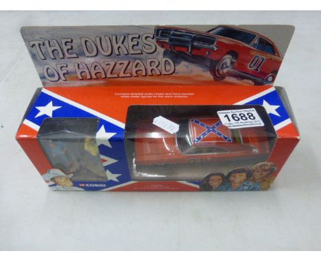 Boxed Corgi 1:36 CC05301 The Dukes of Hazzard Dodge Charger with hand painted white metal figures, vg