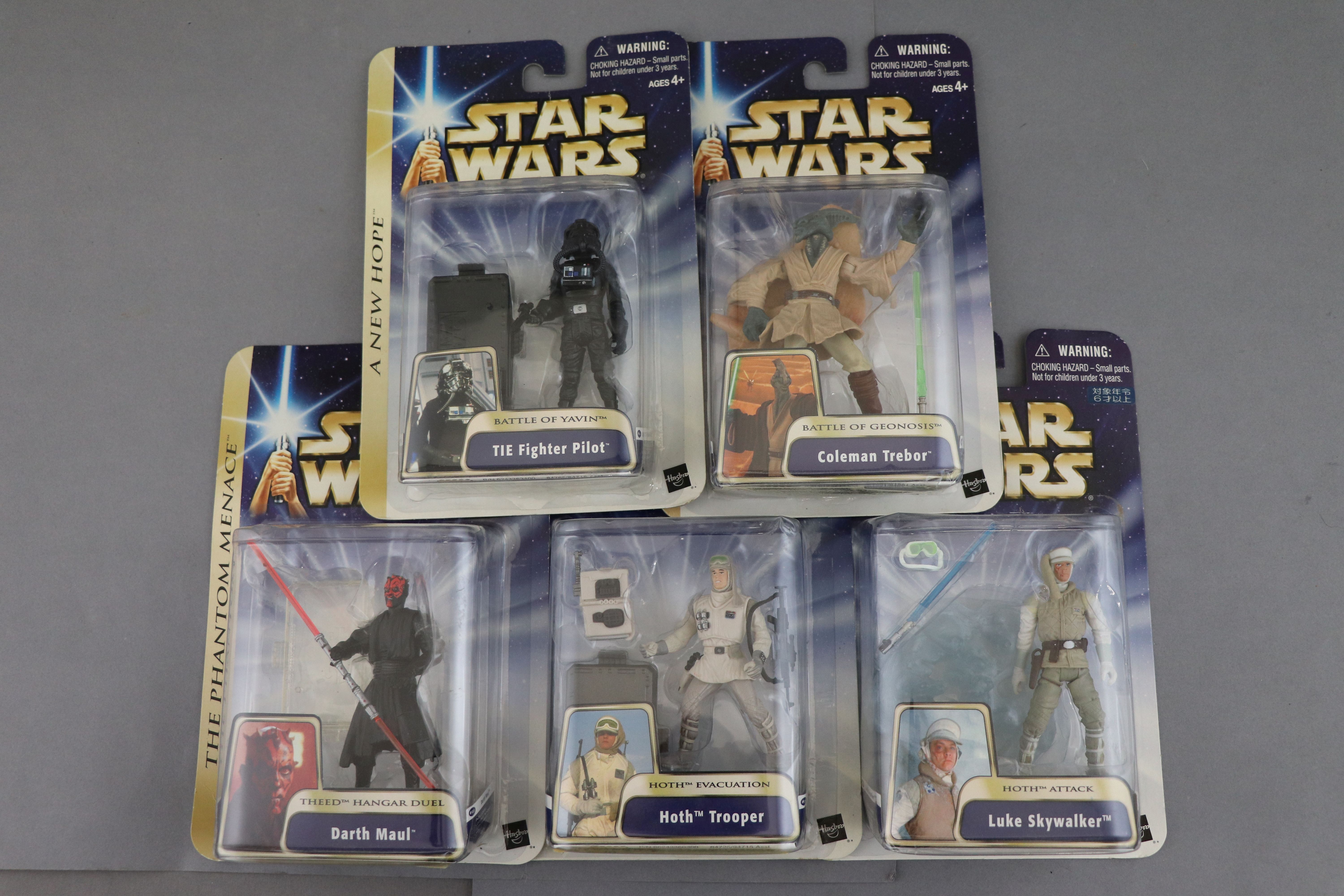Star Wars Collection of 24 carded and unopened Hasbro Star Wars